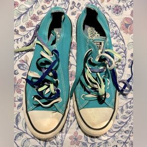 Womens Teal Converse size 8